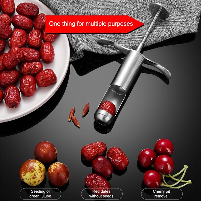 Stainless Steel Red Date Corer Fruit Corer Fruit Core Remove Tool Kitchen Gadget Jujube Pitter Cherry Corer Home Fruit Tool 17.8*8.7cm
Stainless Steel Red Date Corer Fruit Corer Fruit Core Remove Tool Kitchen Gadget Jujube Pitter Cherry Corer Home Fruit Tool 17.8*8.7cm