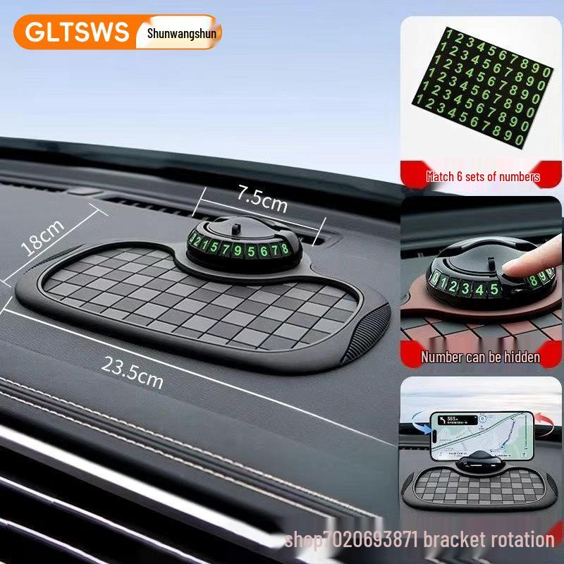 Shun Wang 3-in-1 Car Dashboard Anti-slip Phone Holder with Strong Suction & Number Display чорний
Shun Wang 3-in-1 Car Dashboard Anti-slip Phone Holder with Strong Suction & Number Display чорний