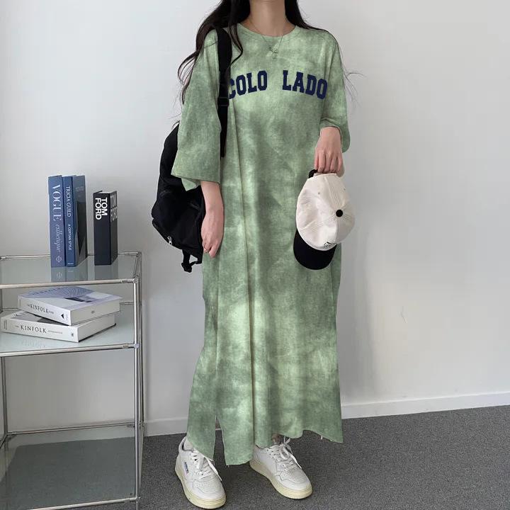 2024 Summer Women s Tie-Dye T-Shirt Dress: Loose, Slimming, Short Sleeve, Casual Korean Style Large
2024 Summer Women s Tie-Dye T-Shirt Dress: Loose, Slimming, Short Sleeve, Casual Korean Style Large