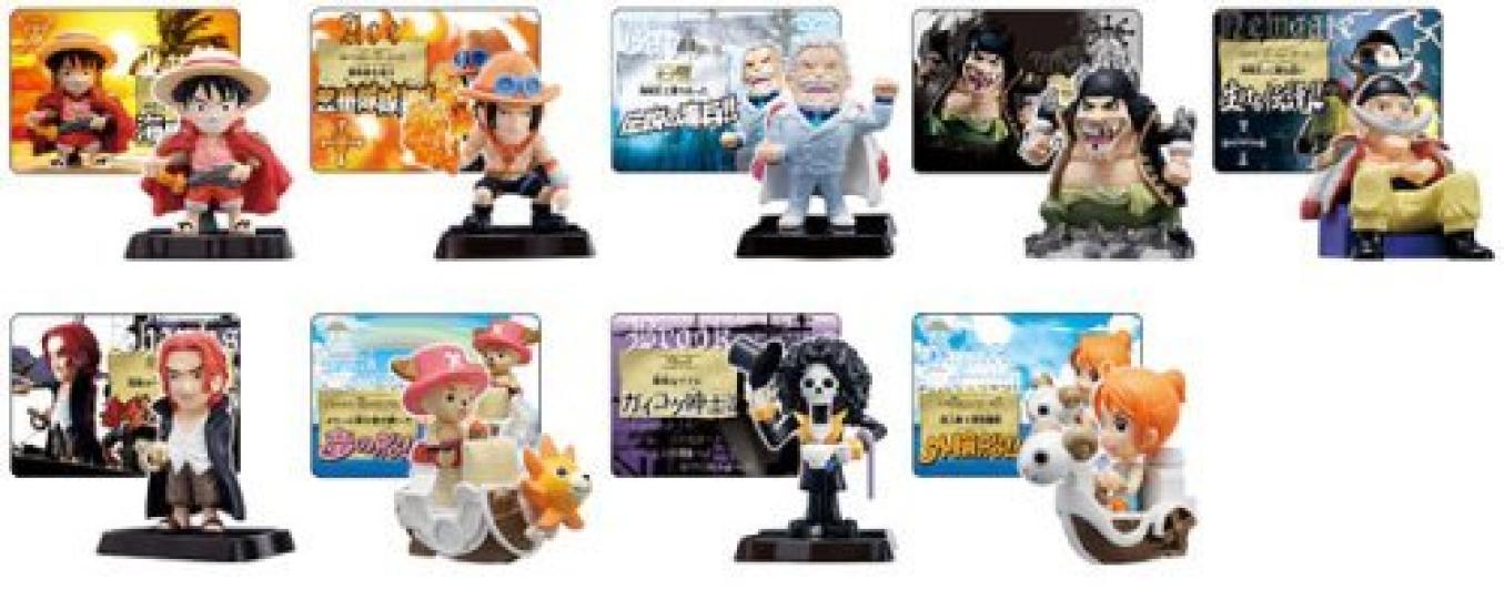 ONE PIECE One Piece Collection Grand Pirate Candy Toy All 10 types set (9 normal types + secret)
ONE PIECE One Piece Collection Grand Pirate Candy Toy All 10 types set (9 normal types + secret)