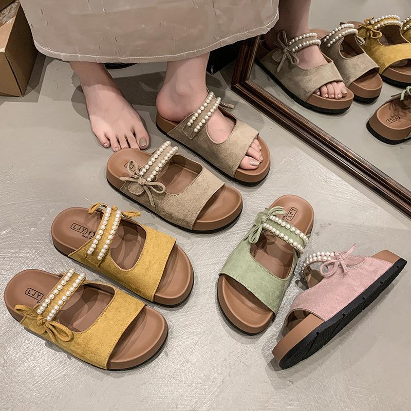French thick-soled half-drag women s outer wear 2025 new beaded bow temperament Mary Jane women s shoes one-pedal slippers 35 хаки
French thick-soled half-drag women s outer wear 2025 new beaded bow temperament Mary Jane women s shoes one-pedal slippers 35 хаки