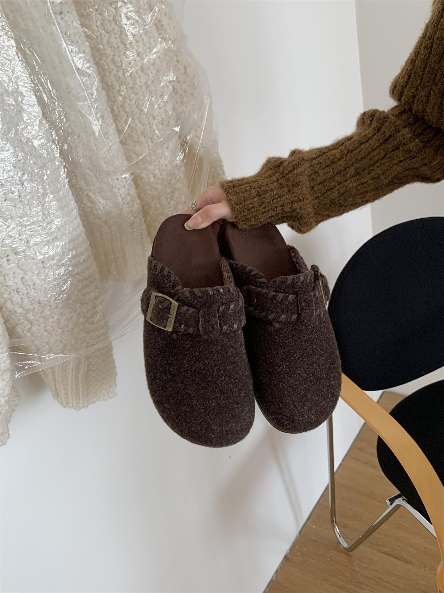 Берлин поздняя осень~ обувь из фетра, замши, шерсти, хлопка, теплая, контрастного цвета, с пряжкой, на толстой шерстяной подошве, полуботинки-шлепанцы Birkenstock 40 кофейный
Берлин поздняя осень~ обувь из фетра, замши, шерсти, хлопка, теплая, контрастного цвета, с пряжкой, на толстой шерстяной подошве, полуботинки-шлепанцы Birkenstock 40 кофейный