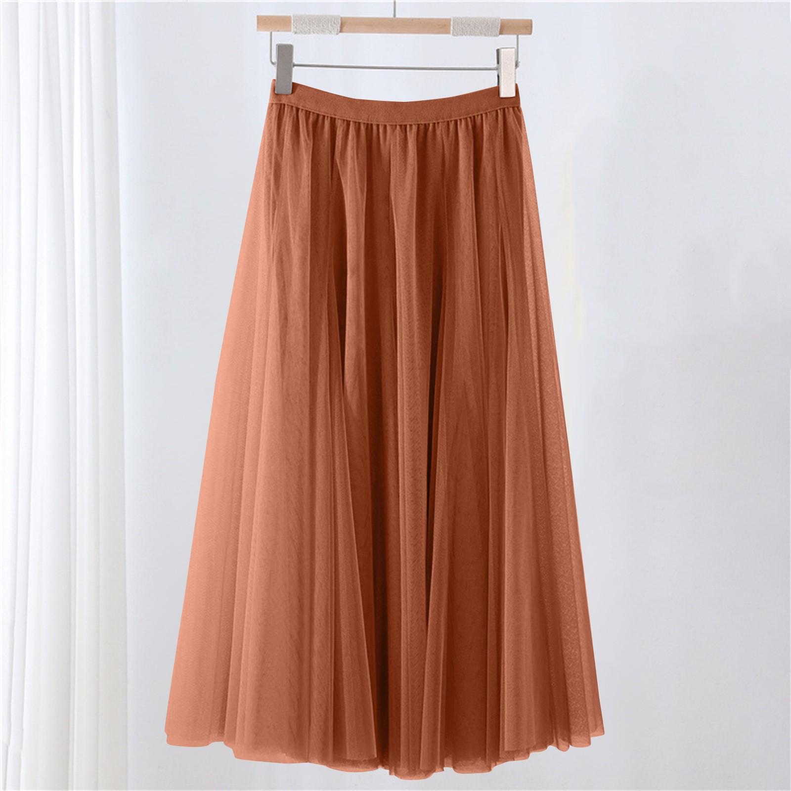 Женская однотонная сетчатая юбка с резинкой, большая юбка средней длины 85
Женская однотонная сетчатая юбка с резинкой, большая юбка средней длины 85