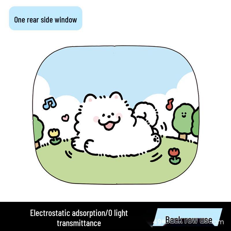 Cute Pet Cartoon Car Sun Shade: Universal Heat Insulation & Sun Protection for Front & Rear Windows with Electrostatic Adsorption.
Cute Pet Cartoon Car Sun Shade: Universal Heat Insulation & Sun Protection for Front & Rear Windows with Electrostatic Adsorption.
