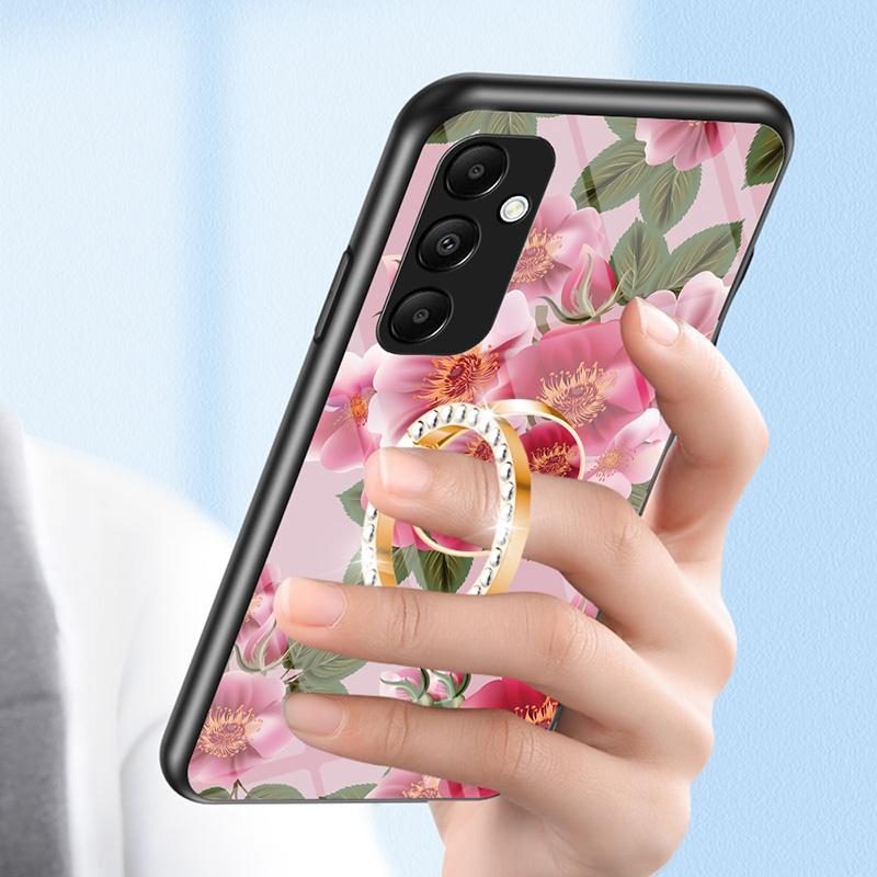 For Samsung Galaxy A55 5G Kickstand Case Flower Pattern Tempered Glass Cover Purple Magnolia
For Samsung Galaxy A55 5G Kickstand Case Flower Pattern Tempered Glass Cover Purple Magnolia