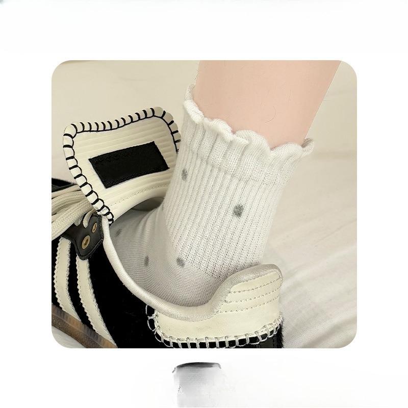 Женские летние тонкие милые ретро идея пряжа в горошек кружево в носках-трубах 1 pair белый
Женские летние тонкие милые ретро идея пряжа в горошек кружево в носках-трубах 1 pair белый