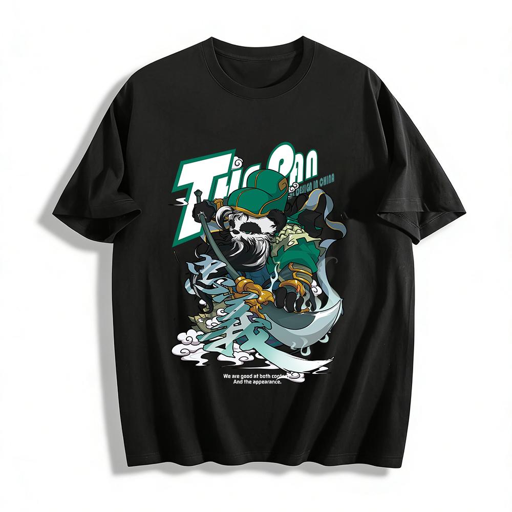 Chinese Style Panda Guan Yu Loyalty Print Casual Short Sleeve T-Shirt Pure cotton T-shirt XXS
Chinese Style Panda Guan Yu Loyalty Print Casual Short Sleeve T-Shirt Pure cotton T-shirt XXS