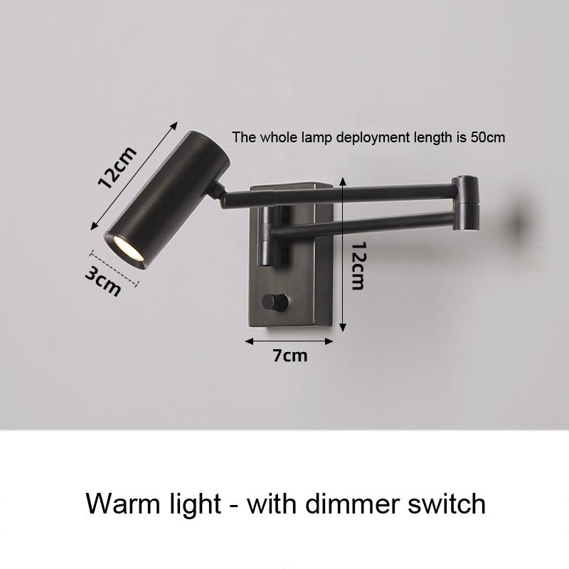 Минимальный настенный светильник у кровати, роскошный, простой, современный, для чтения и учебы, светодиодный, креативный, телескопический, качающийся, настенный светильник для спальни 5W&Warm light чёрный
Минимальный настенный светильник у кровати, роскошный, простой, современный, для чтения и учебы, светодиодный, креативный, телескопический, качающийся, настенный светильник для спальни 5W&Warm light чёрный