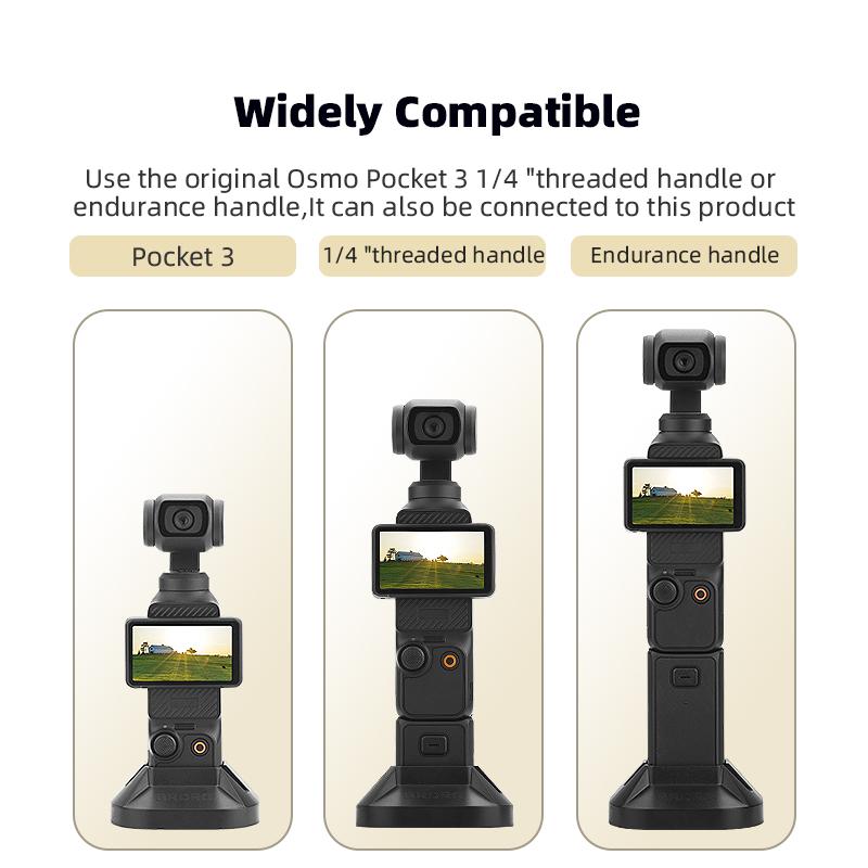 BRDRC Table Base Expansion Mount for DJI OSMO Pocket 3,Suitable for Live Streaming,Video Fixed Handheld Gimbal Camera Accessory
BRDRC Table Base Expansion Mount for DJI OSMO Pocket 3,Suitable for Live Streaming,Video Fixed Handheld Gimbal Camera Accessory