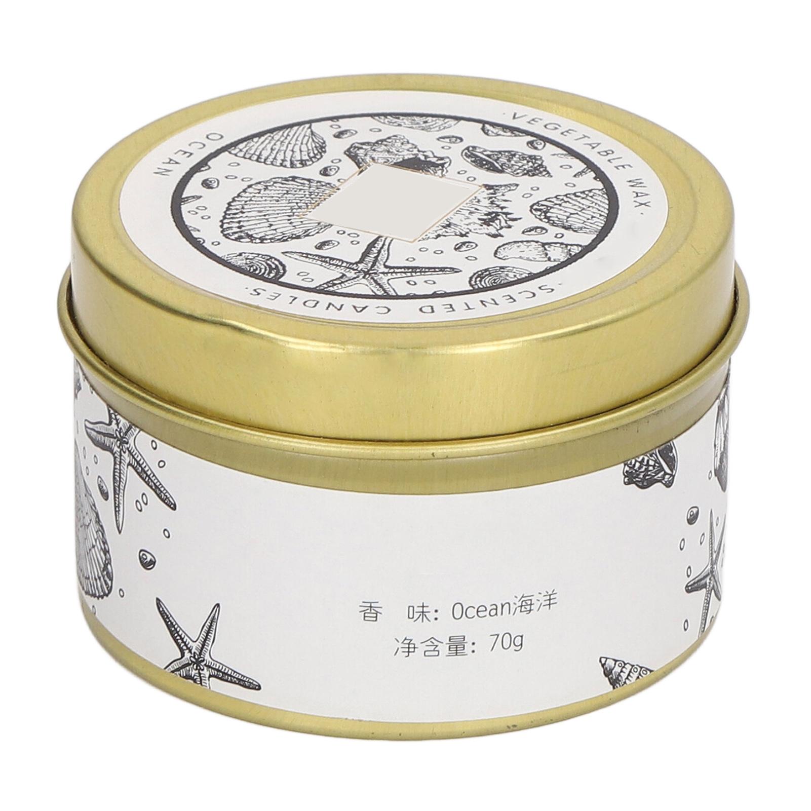 Scented Candle Natural Plant Essential Oil Soybean Wax Tin Candle for Candlelight Dinner Golden 70g
Scented Candle Natural Plant Essential Oil Soybean Wax Tin Candle for Candlelight Dinner Golden 70g