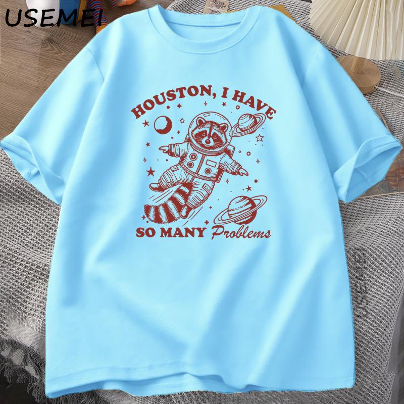 Houston I Have So Unisexy Problems T Shirt Unisex Women Funny Vintage Funny Raccoon in Space Animal Tshirt Harajuku Cotton Tees L
Houston I Have So Unisexy Problems T Shirt Unisex Women Funny Vintage Funny Raccoon in Space Animal Tshirt Harajuku Cotton Tees L