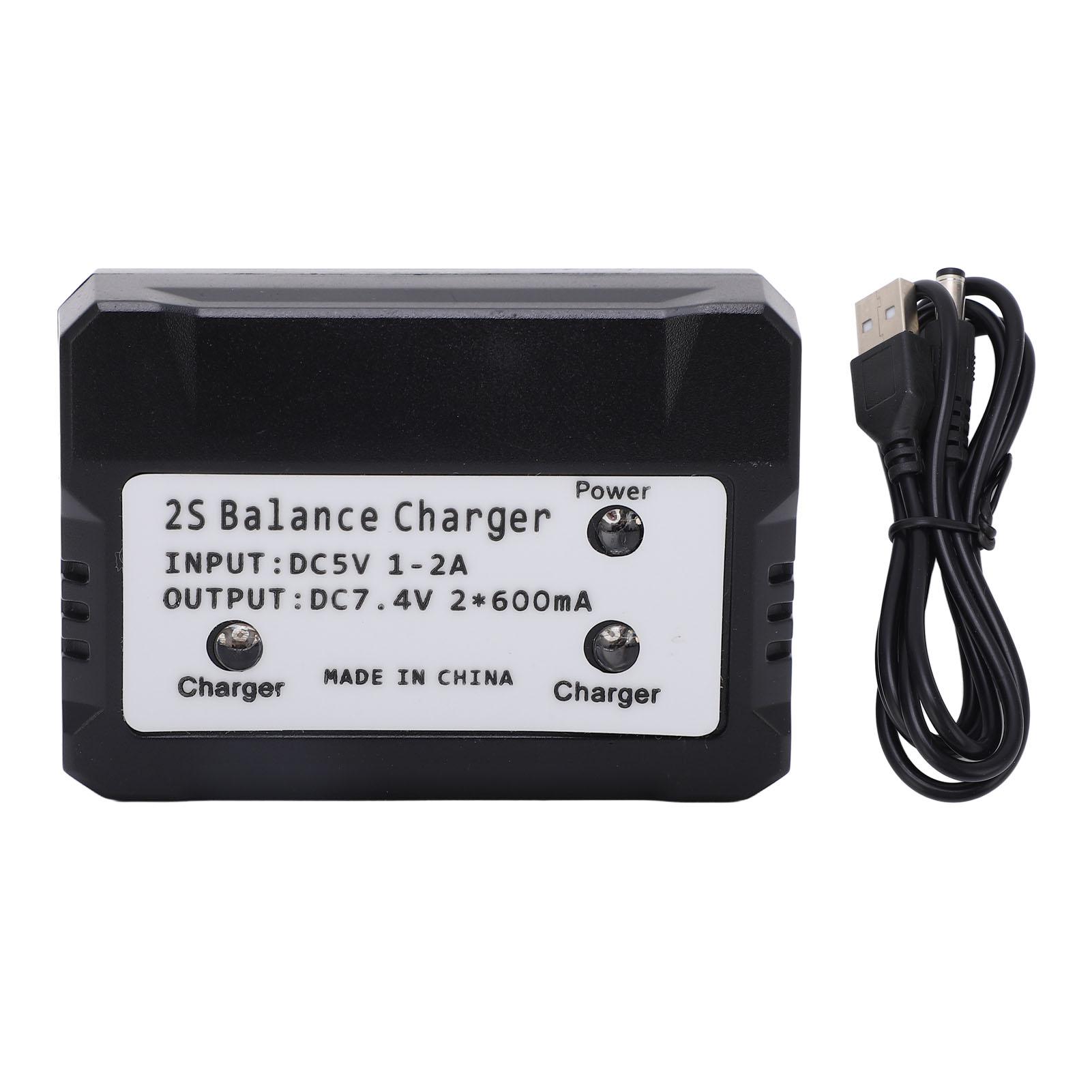 2S Balance Charger 7.4V LiPo зарядний пристрій для Wltoys RC Car Boat Plane Toy Black
2S Balance Charger 7.4V LiPo зарядний пристрій для Wltoys RC Car Boat Plane Toy Black