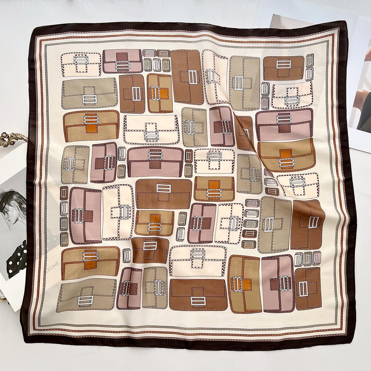 Креативный платок из искусственного шелка с принтом в виде цветной сетки, геометрической формы, премиальный, для通勤 66cm
Креативный платок из искусственного шелка с принтом в виде цветной сетки, геометрической формы, премиальный, для通勤 66cm