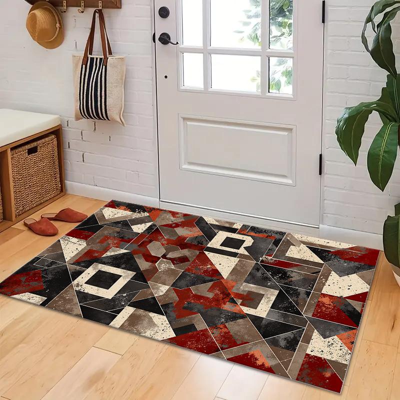 VIKAMA Red Black Geometric Living Room Non Slip Large Rugs for Living Room Bedroom Sofa Table Bedside Home Decor Mats Doormat 40x60cm
VIKAMA Red Black Geometric Living Room Non Slip Large Rugs for Living Room Bedroom Sofa Table Bedside Home Decor Mats Doormat 40x60cm