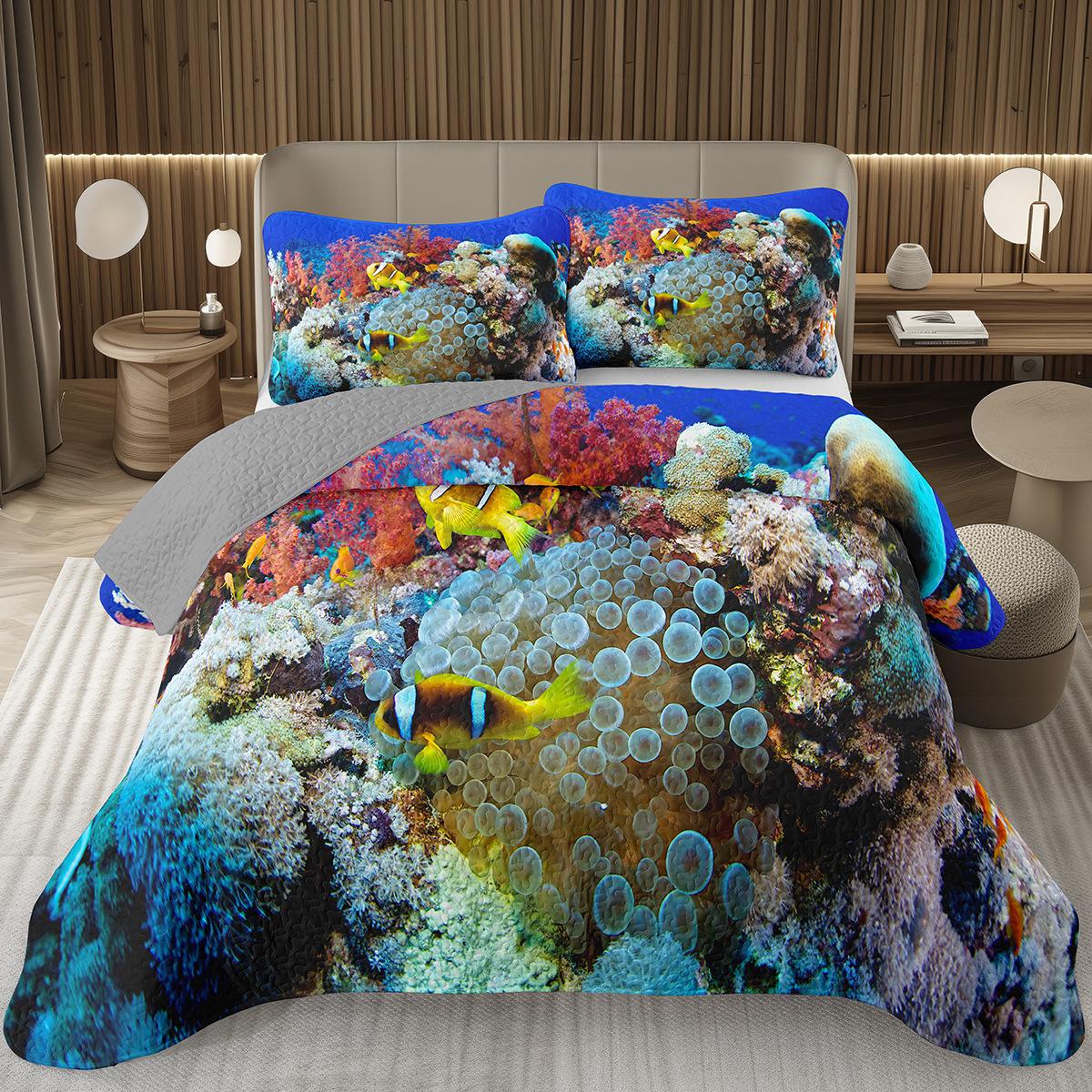 3D Ocean Fish Bedding Set Tropical Fish Bedspread For Kids Boys Girls Room Decor Nature Underwater World Nautical Coverlet Set EU Single 135x200cm
3D Ocean Fish Bedding Set Tropical Fish Bedspread For Kids Boys Girls Room Decor Nature Underwater World Nautical Coverlet Set EU Single 135x200cm