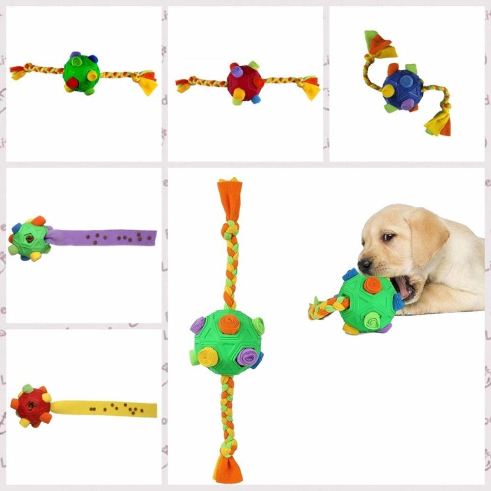 Anti Choking Dogs Snuffle Ball with Interactive Rope Pet Snuffle Ball Toy Relieve Boredom
Anti Choking Dogs Snuffle Ball with Interactive Rope Pet Snuffle Ball Toy Relieve Boredom