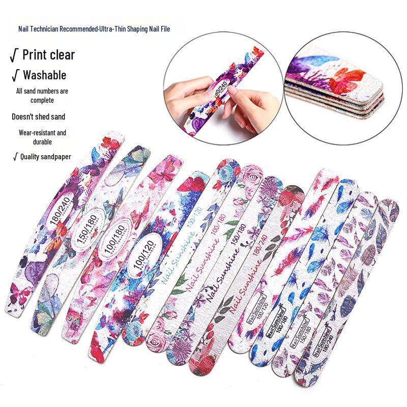 Crescent-Shaped Butterfly Flower Print Nail File - Thin Wood Chip Manicure Shaping and Grinding Tool
Crescent-Shaped Butterfly Flower Print Nail File - Thin Wood Chip Manicure Shaping and Grinding Tool