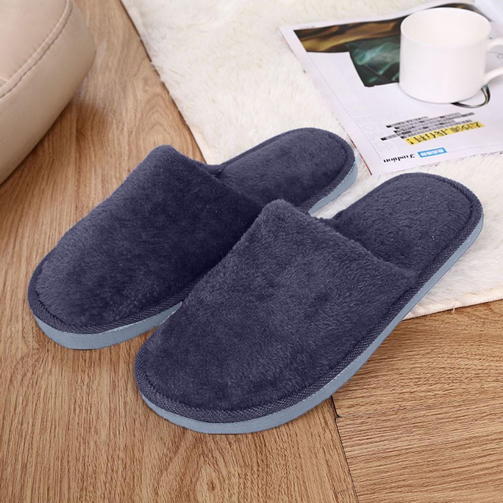 Men Warm Home Plush Soft Slippers Indoors Anti-slip Winter Floor Bedroom Shoes 44-45 Темно-синій
Men Warm Home Plush Soft Slippers Indoors Anti-slip Winter Floor Bedroom Shoes 44-45 Темно-синій