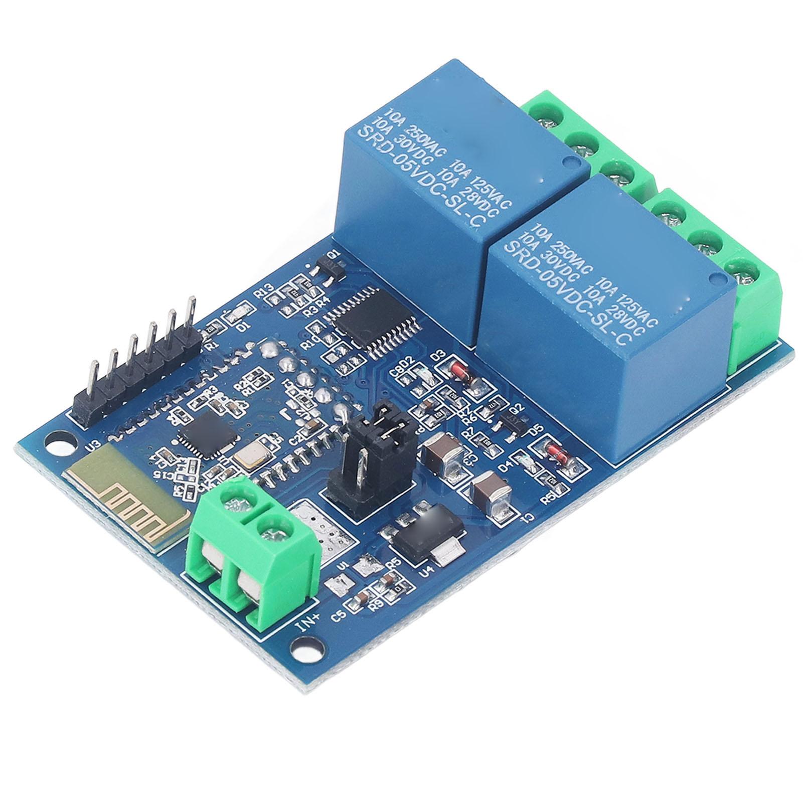 BT Relay Module 2 Channel APP Remote Control PCB BT Relay Board for Smart Home Appliances DC5V
BT Relay Module 2 Channel APP Remote Control PCB BT Relay Board for Smart Home Appliances DC5V