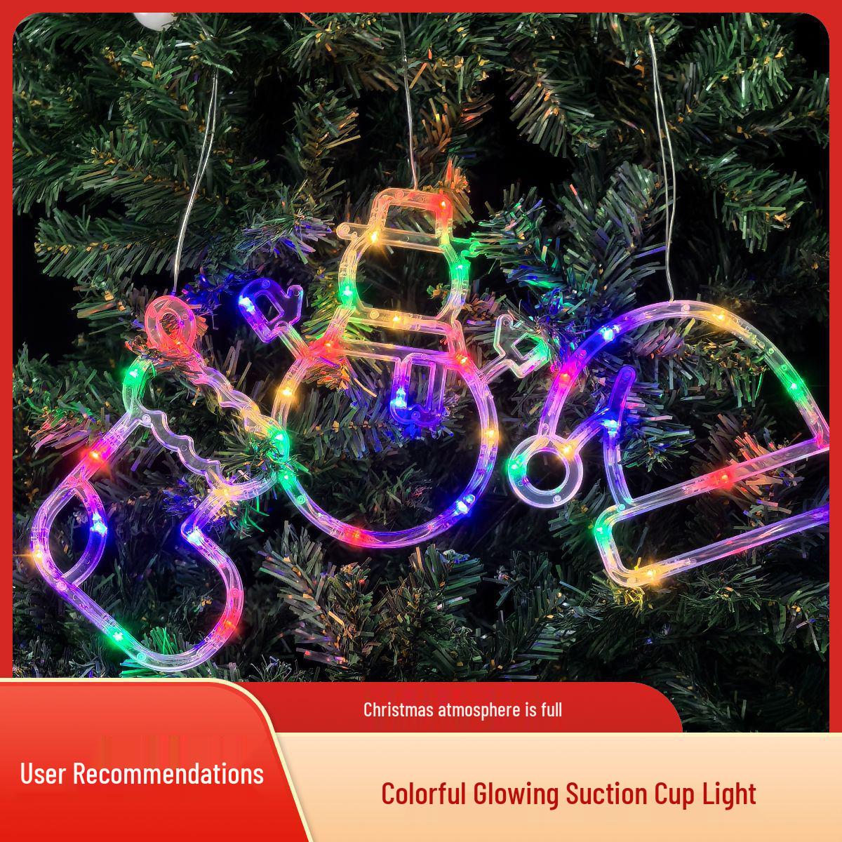 LED Christmas String Lights with Suction Cups - Snowman, Santa Hat & Stocking Shapes for Holiday Decor
LED Christmas String Lights with Suction Cups - Snowman, Santa Hat & Stocking Shapes for Holiday Decor