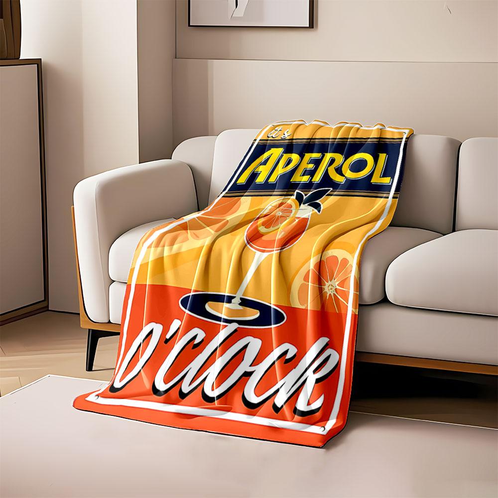 Bright retro design with citrus slices, Aperol text, and a drink glass. for all seasons blanket lunch break throw gift 80cm x 120cm
Bright retro design with citrus slices, Aperol text, and a drink glass. for all seasons blanket lunch break throw gift 80cm x 120cm