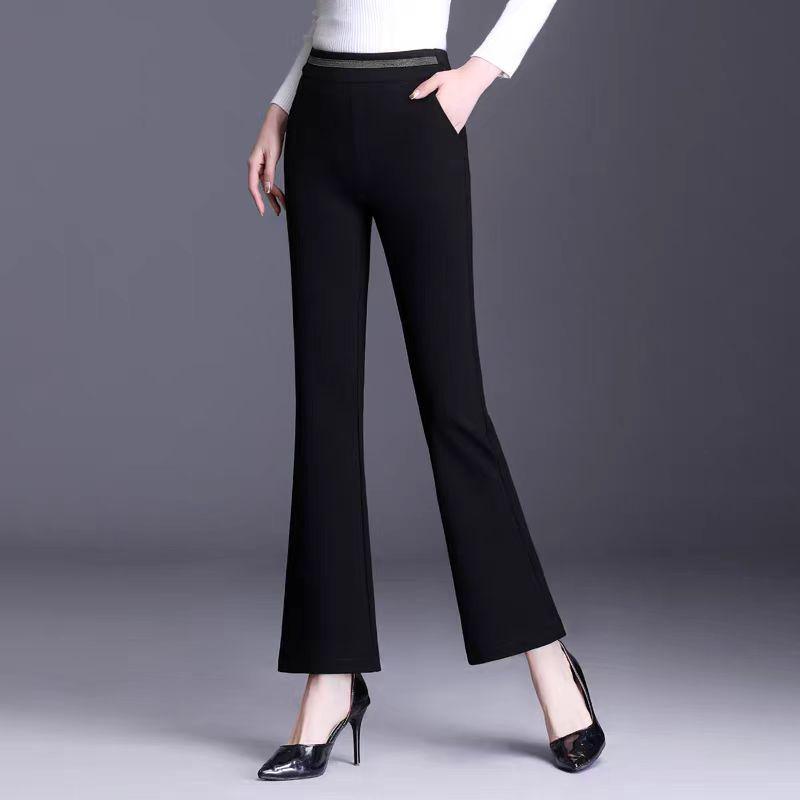 Women s High-Waisted Black Micro-Flare Pants - Long, Slimming, Draped, and Elastic, Perfect for Spring and Autumn. S 80-89 lbs
Women s High-Waisted Black Micro-Flare Pants - Long, Slimming, Draped, and Elastic, Perfect for Spring and Autumn. S 80-89 lbs