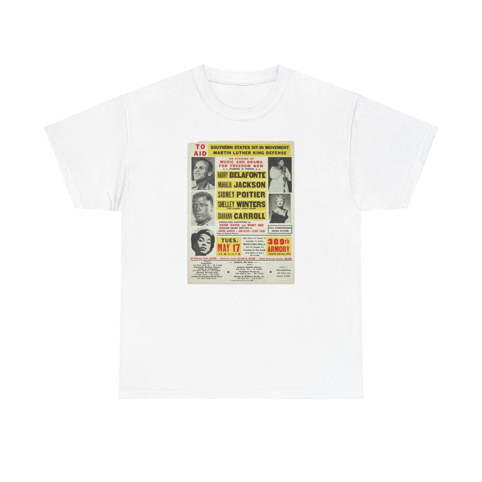 Vintage Unisex T-Shirt Mens Womens Tees Top Tee Shirt Aid Southern States Sit-In Movement Martin Luther King S
Vintage Unisex T-Shirt Mens Womens Tees Top Tee Shirt Aid Southern States Sit-In Movement Martin Luther King S