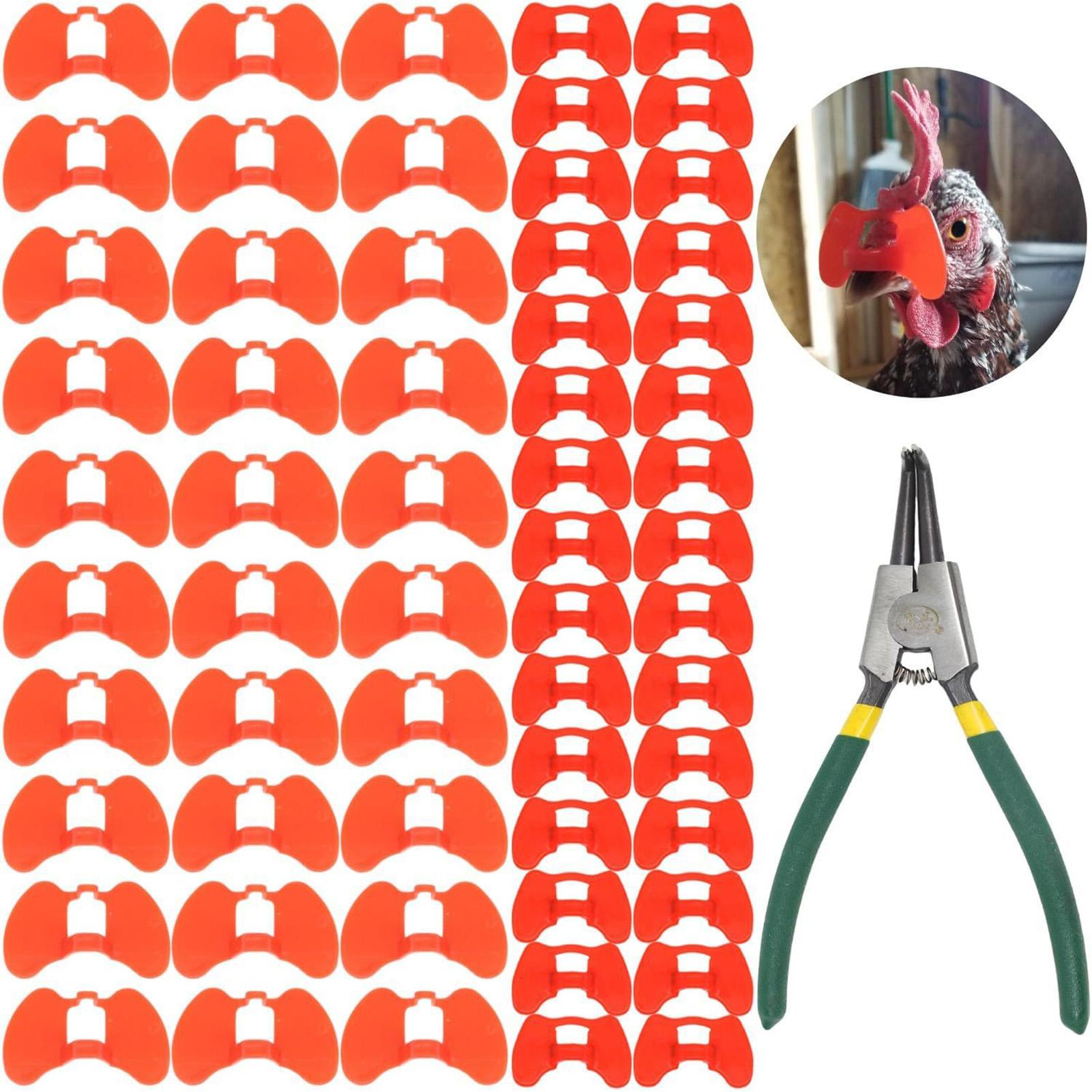 60pcs Pinless Peepers for Chickens with Pliers Anti-Pecking Goggles Chicken Blinders Chicken Glasses Pheasant Poultry Blinders
60pcs Pinless Peepers for Chickens with Pliers Anti-Pecking Goggles Chicken Blinders Chicken Glasses Pheasant Poultry Blinders