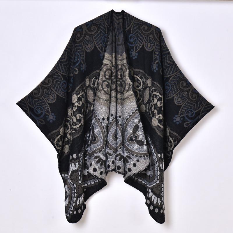 Новая осенне-зимняя теплая женская шаль-накидка жаккардовая утолщенная вязаная кардиган-шарф горячая распродажа 130x150cm
Новая осенне-зимняя теплая женская шаль-накидка жаккардовая утолщенная вязаная кардиган-шарф горячая распродажа 130x150cm