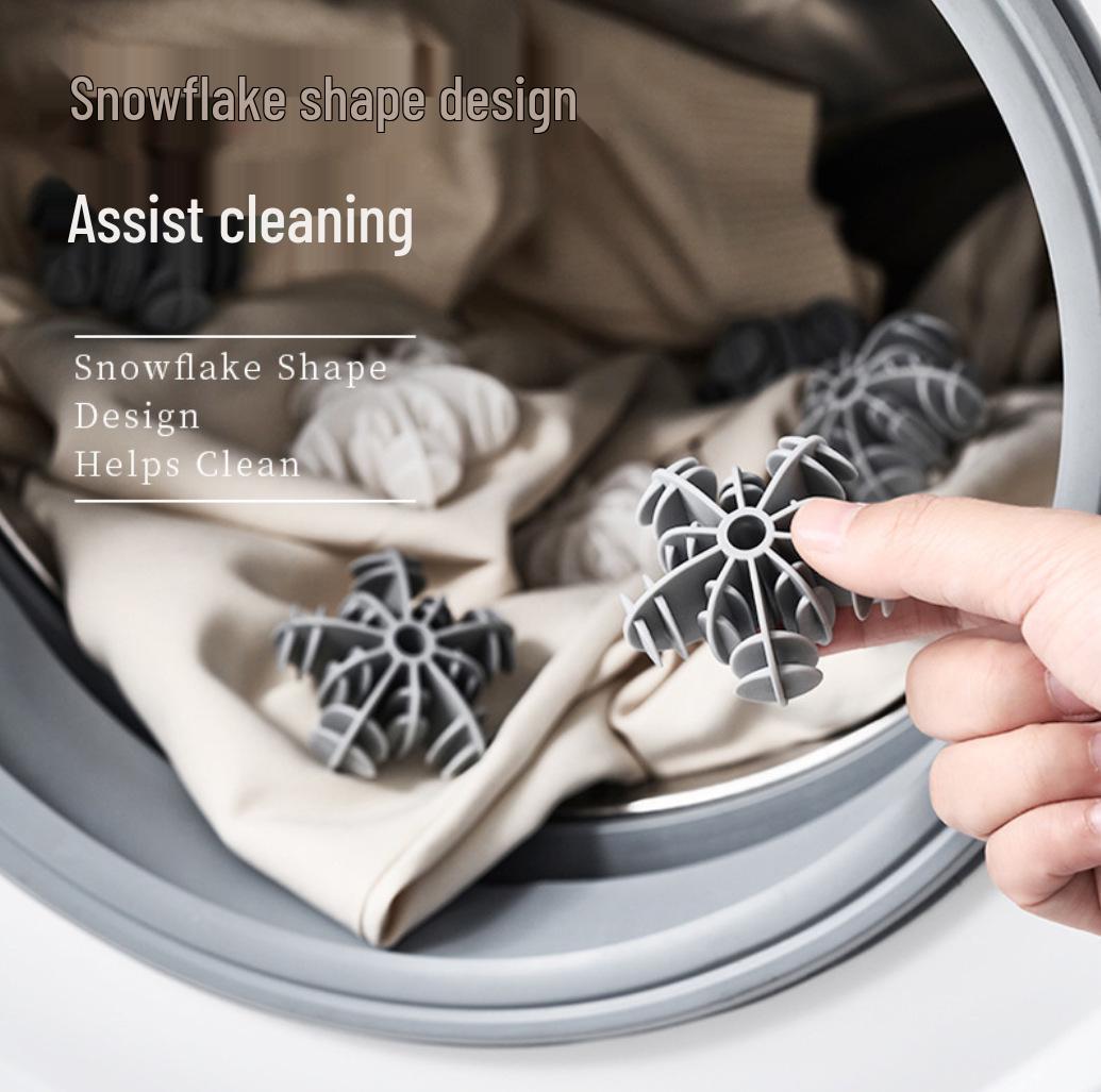 Snowflake Anti-Tangle Laundry Ball: Stain Removal & Gentle Care for Drum Washing Machines, Prevents Clothes from Knotting. серый
Snowflake Anti-Tangle Laundry Ball: Stain Removal & Gentle Care for Drum Washing Machines, Prevents Clothes from Knotting. серый