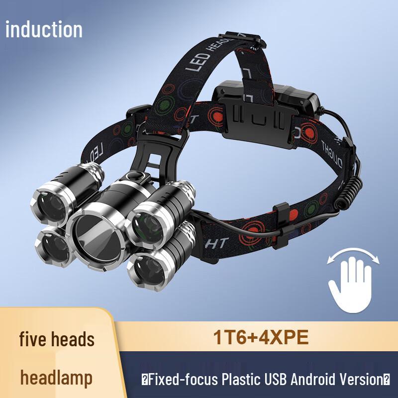 UOSU High-Power 5-LED USB Rechargeable Sensor Headlamp
UOSU High-Power 5-LED USB Rechargeable Sensor Headlamp