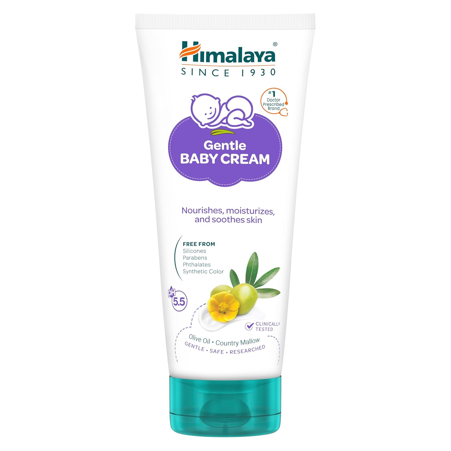 Himalaya Gentle Baby Cream 200ml Pack of 1 | Nourishing Soft Skin for Newborns | pH 5.5 Gentle Formulation
Himalaya Gentle Baby Cream 200ml Pack of 1 | Nourishing Soft Skin for Newborns | pH 5.5 Gentle Formulation