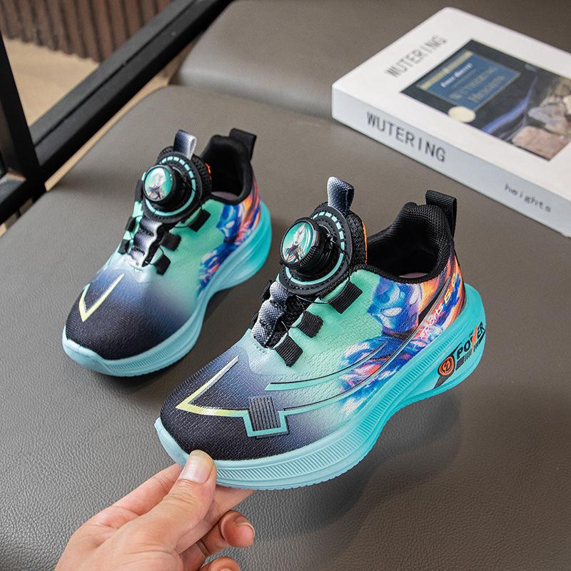 Children s Running Shoes Ultraman Mesh Breathable Ultra-Light Soft Sole Rotating Buckle Kindergarten Primary School Boys Sports Shoes 37 зелений
Children s Running Shoes Ultraman Mesh Breathable Ultra-Light Soft Sole Rotating Buckle Kindergarten Primary School Boys Sports Shoes 37 зелений