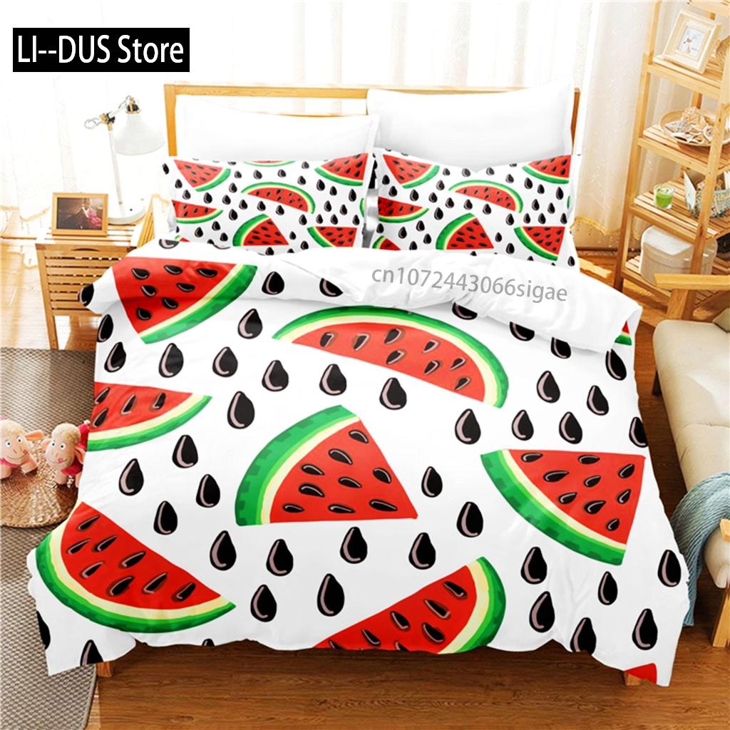 Comforter Watermelon Bedding Set 3D Bedding Digital Printing Queen Size Bedding Set Fashion Design Comforter (quilt)-EU Single(135*200cm)3pcs
Comforter Watermelon Bedding Set 3D Bedding Digital Printing Queen Size Bedding Set Fashion Design Comforter (quilt)-EU Single(135*200cm)3pcs
