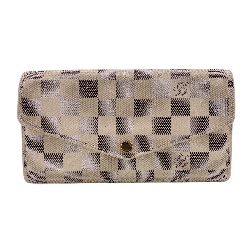 LOUIS VUITTON N63208 Damier Azur leather Portefeiulle Sarah Purse white leather Used
LOUIS VUITTON N63208 Damier Azur leather Portefeiulle Sarah Purse white leather Used