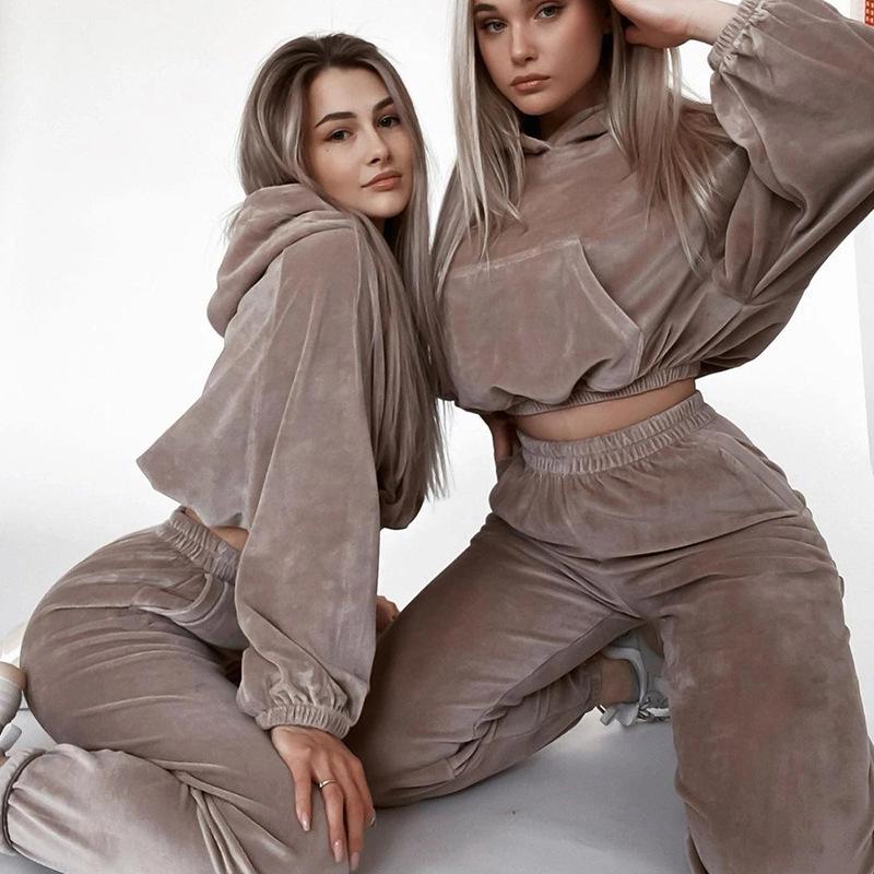 Cross Border And Fashion Sports Set Women s Long Sleeve Hoodie Long Pants Two Piece Set XL хакі
Cross Border And Fashion Sports Set Women s Long Sleeve Hoodie Long Pants Two Piece Set XL хакі