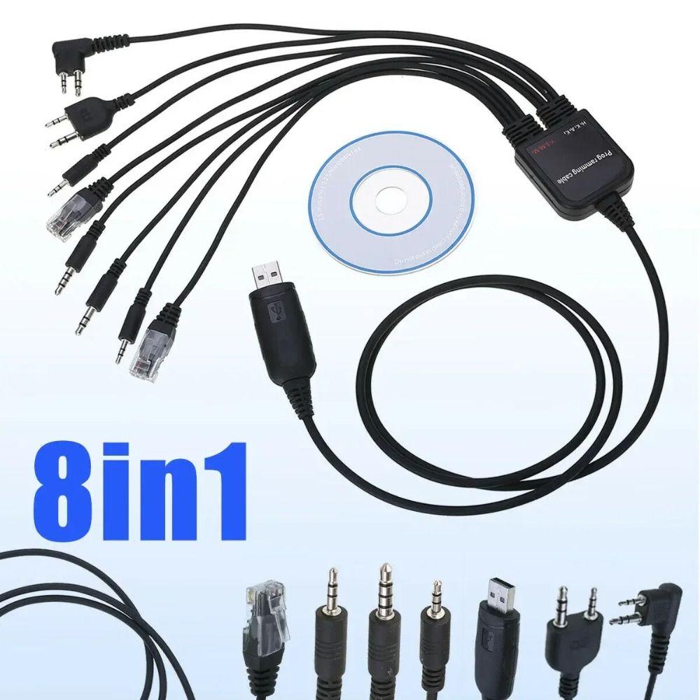 ABS 8 in 1 USB Programming Cable USB K-type USB Write Frequency Line Walkie Talkie Radio
ABS 8 in 1 USB Programming Cable USB K-type USB Write Frequency Line Walkie Talkie Radio
