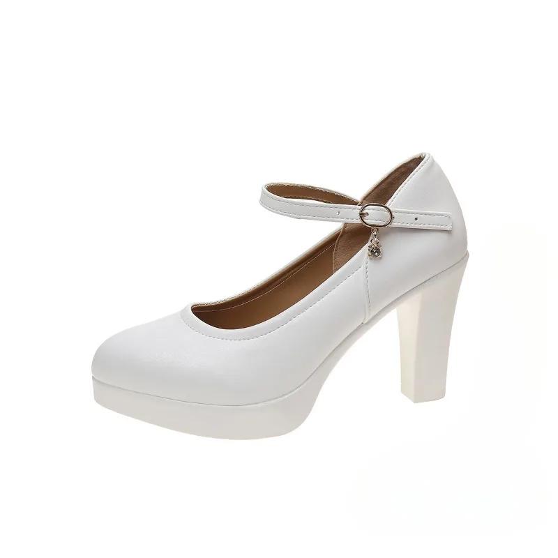 Модная женская обувь на распродаже 2025 Новые элегантные женские туфли на высоком каблуке с ремешком на щиколотке Модная платформа Неглубокие Большой размер Женская обувь 42 белый
Модная женская обувь на распродаже 2025 Новые элегантные женские туфли на высоком каблуке с ремешком на щиколотке Модная платформа Неглубокие Большой размер Женская обувь 42 белый
