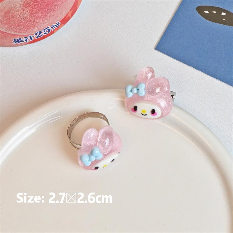 Sanrio Пачакко Мелоди Синнаморолл Куроми Пурин Милые кольца Открывающееся регулируемое кольцо для женщин девушки Ювелирные аксессуары для пальцев
Sanrio Пачакко Мелоди Синнаморолл Куроми Пурин Милые кольца Открывающееся регулируемое кольцо для женщин девушки Ювелирные аксессуары для пальцев