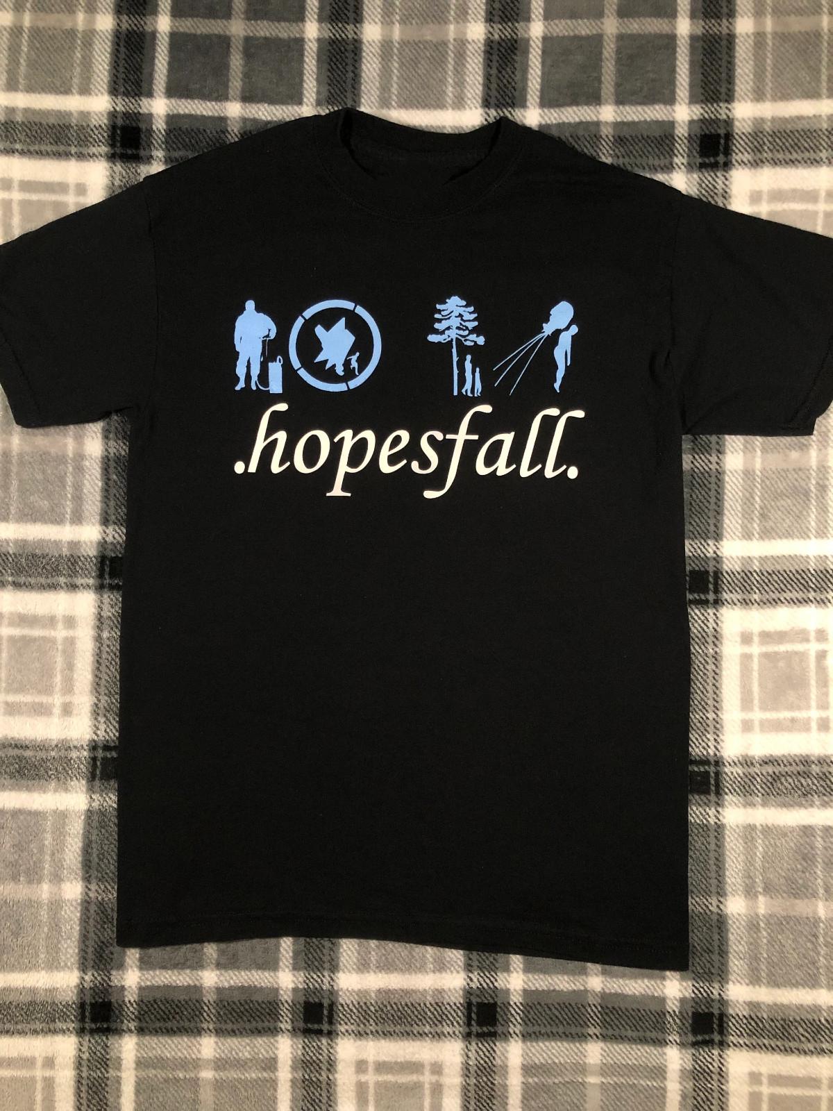 Vtg Hopesfall Band Black Cotton Full Size T Shirt Short Sleeve L
Vtg Hopesfall Band Black Cotton Full Size T Shirt Short Sleeve L