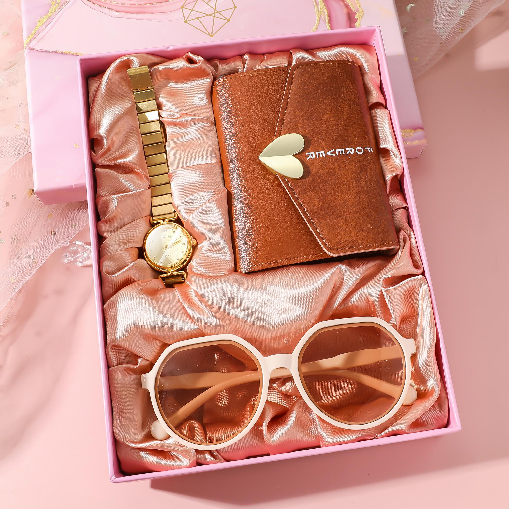 Ретро Простые Модные Часы Женские с Бамбуковым Ремешком Повседневные Универсальные Кварцевые Часы Солнцезащитные Очки Кошелек Подарок из 3 предметов золотой
Ретро Простые Модные Часы Женские с Бамбуковым Ремешком Повседневные Универсальные Кварцевые Часы Солнцезащитные Очки Кошелек Подарок из 3 предметов золотой