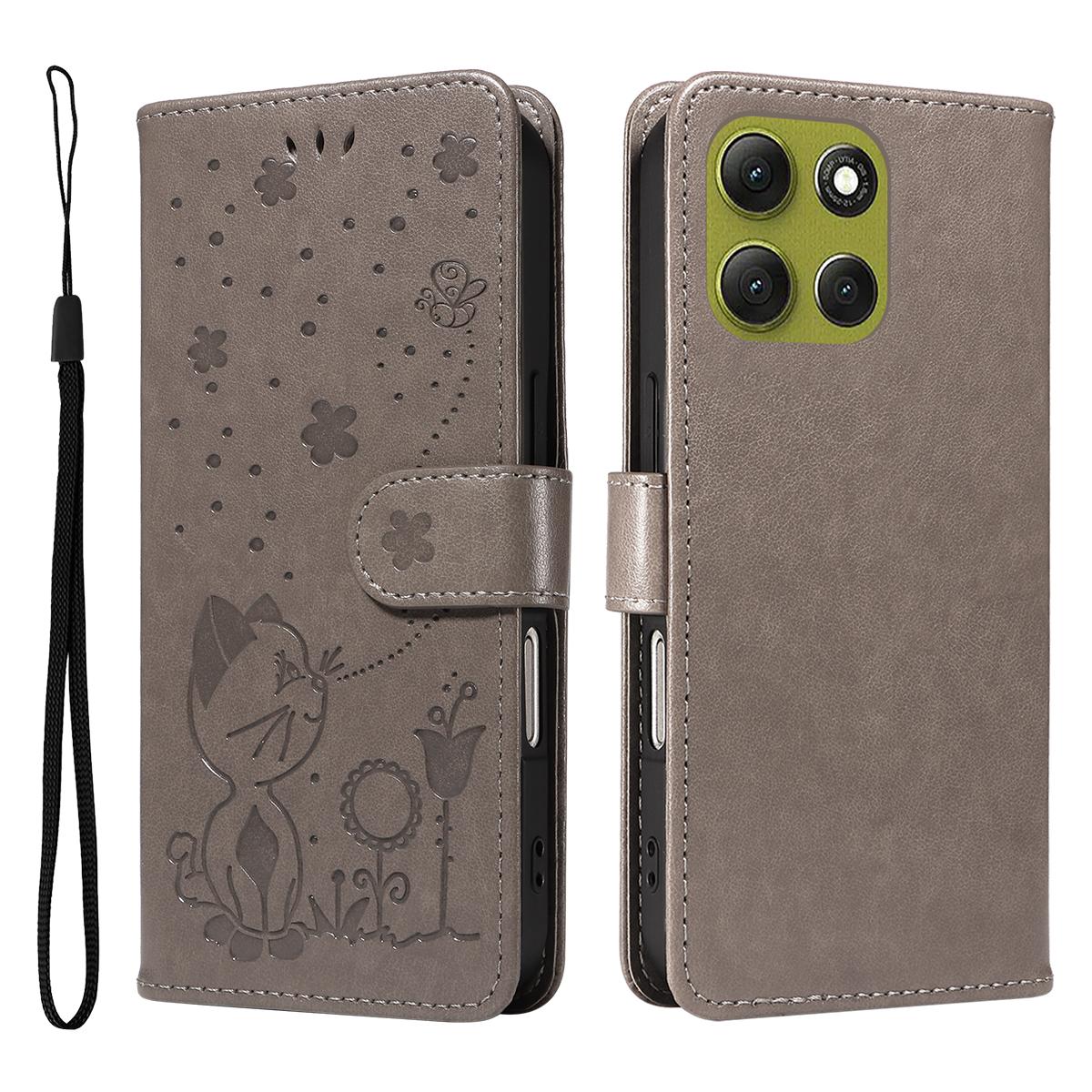 For Motorola Moto G86 5G/G86 Power 5G Leather Wallet Case Cat Bee Pattern Phone Cover Stand Grey
For Motorola Moto G86 5G/G86 Power 5G Leather Wallet Case Cat Bee Pattern Phone Cover Stand Grey