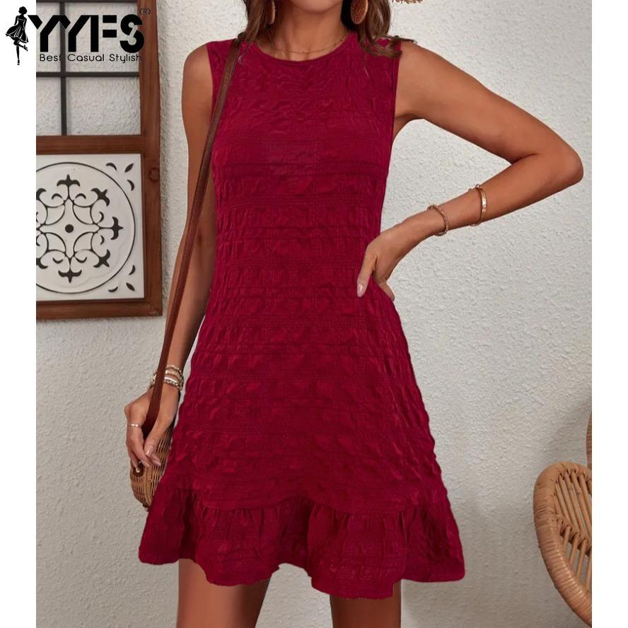 YYFS Women s Fashion Summer Spring Solid Color Print Sleeveless O-Neck Middle Waistline Casual Dresses S чорний
YYFS Women s Fashion Summer Spring Solid Color Print Sleeveless O-Neck Middle Waistline Casual Dresses S чорний