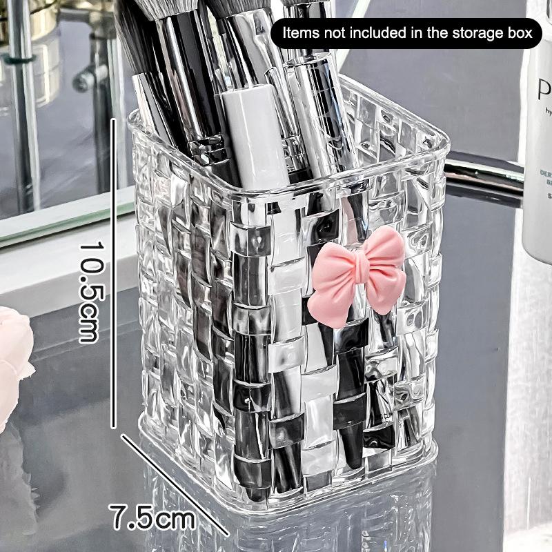 Desktop Pen Holder And Storage Box, Featuring A Bow Decoration And Storage Basket, Suitable For Storing Office Supplies
Desktop Pen Holder And Storage Box, Featuring A Bow Decoration And Storage Basket, Suitable For Storing Office Supplies