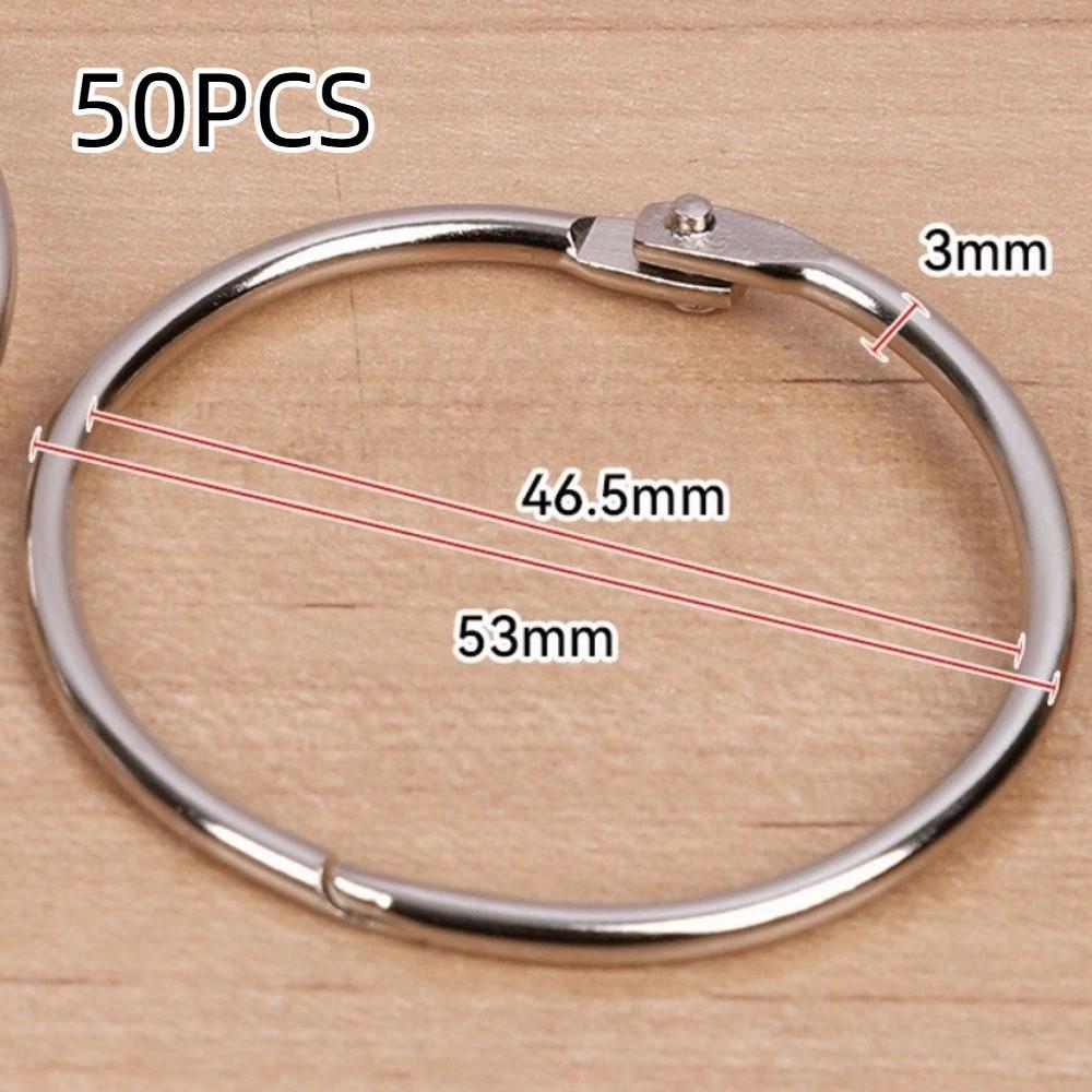 50/100Pcs O Ring Loose Leaf Ring Sturdy Paper Binder Ring Book Binder Hoops Daily Organizing 5.0 50pcs
50/100Pcs O Ring Loose Leaf Ring Sturdy Paper Binder Ring Book Binder Hoops Daily Organizing 5.0 50pcs