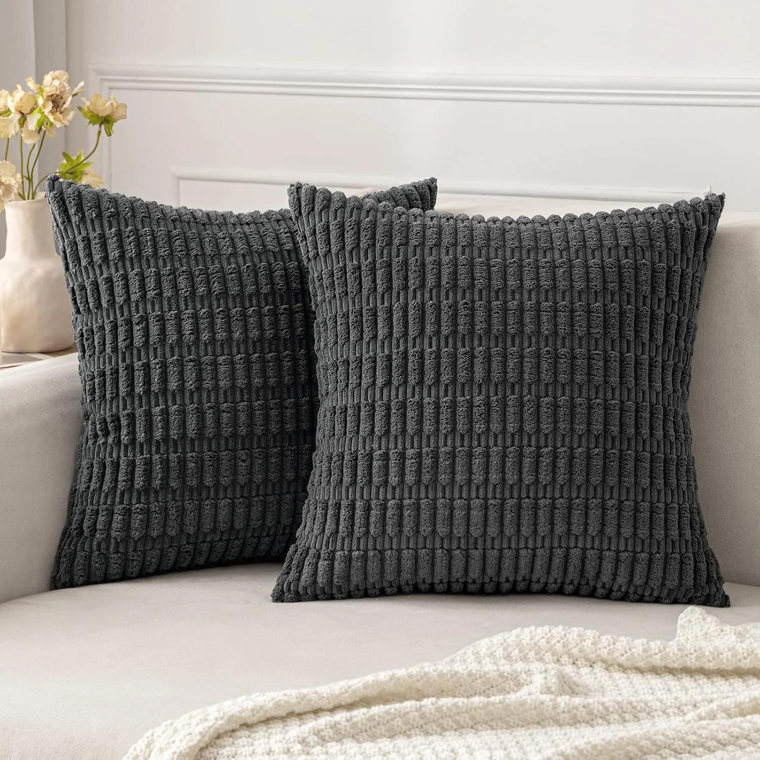 Spring Green Corduroy Decorative Pillow Cover 18x18 Inch Gentle Striped Corduroy Cushion Cover Bohemian Household Decor designed for Sofa Bed 45x45CM 1Pcs
Spring Green Corduroy Decorative Pillow Cover 18x18 Inch Gentle Striped Corduroy Cushion Cover Bohemian Household Decor designed for Sofa Bed 45x45CM 1Pcs