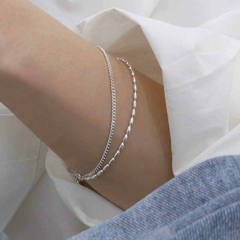 ctwins SILVER925 CHAIN LAYERED BRACELET silver
ctwins SILVER925 CHAIN LAYERED BRACELET silver