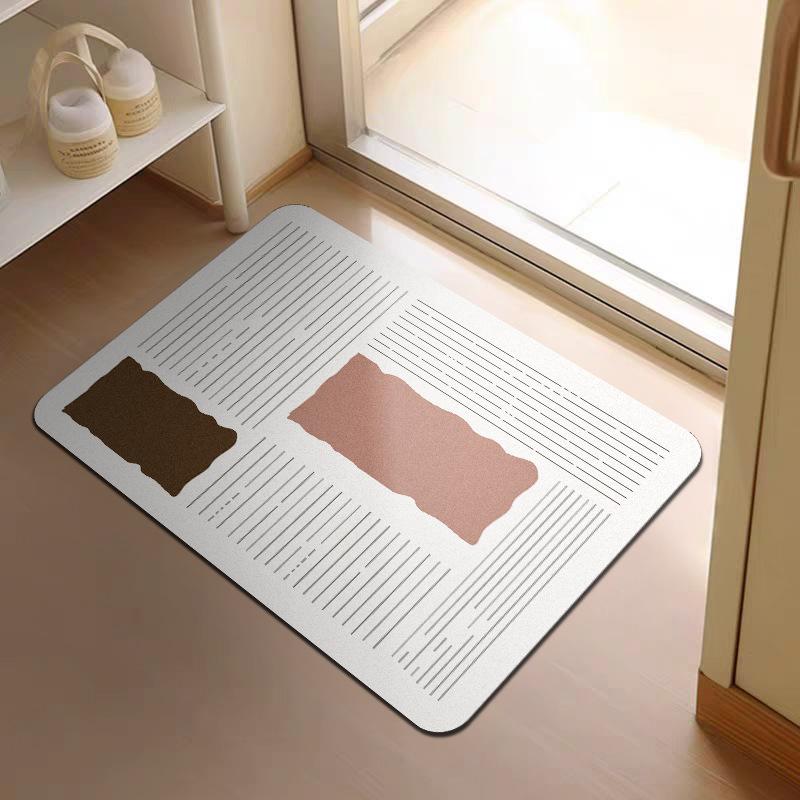 Advanced Line Texture Soft Diatom Mud Moisture-wicking Mat Bathroom Floor Mat Toilet Door Slip-resistant Mat Door Mat 40 * 60cm
Advanced Line Texture Soft Diatom Mud Moisture-wicking Mat Bathroom Floor Mat Toilet Door Slip-resistant Mat Door Mat 40 * 60cm