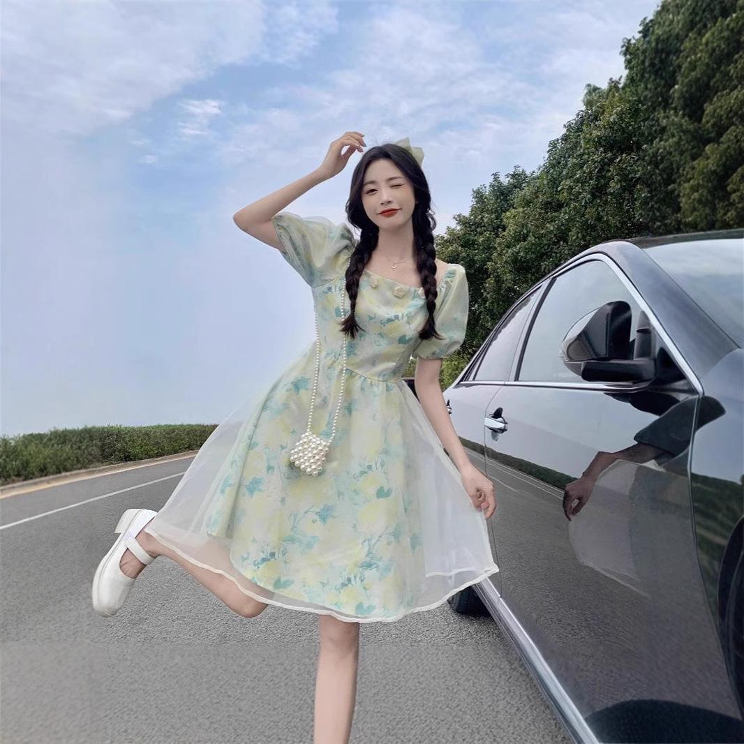 Women s Floral Square Neck Puff Sleeve Dress - Summer 2025 French Slim Fit Extra Large (XL)
Women s Floral Square Neck Puff Sleeve Dress - Summer 2025 French Slim Fit Extra Large (XL)