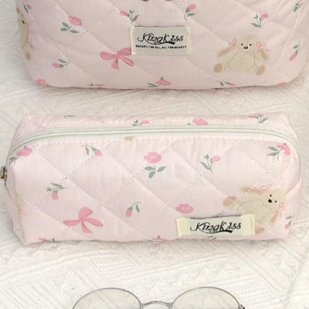 Fashion Bow Women Makeup Bag Large Capacity Multifunctional Cotton Quilted Zipper Bag Toiletries Handbag
Fashion Bow Women Makeup Bag Large Capacity Multifunctional Cotton Quilted Zipper Bag Toiletries Handbag